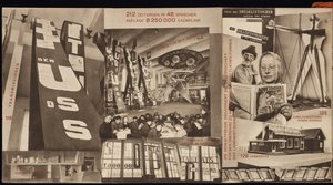 Neuvostoliitto. Neuvostoliiton paviljongin luettelo Kölnin kansainvälisessä lehdistönäyttelyssä, 1928 tekijältä Eliezer Markowich Lissitzky