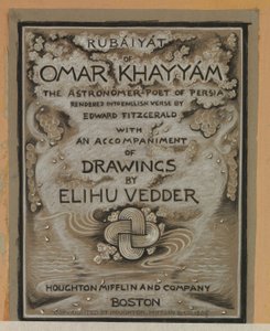 (Omar Khayyámin Rubáiyátin kuvitus) Nimiölehti tekijältä Elihu Vedder