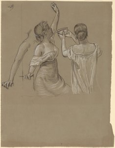 Dionysilaiset juhlijat, 1800-luvun puolivälissä. tekijältä Elihu Vedder