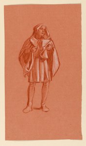 Piirros, hupullinen hahmo, n. 1885. tekijältä Elihu Vedder