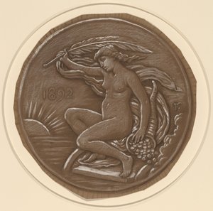 Dibuix per a Star of Fortune, 1892. finlandès tekijältä Elihu Vedder