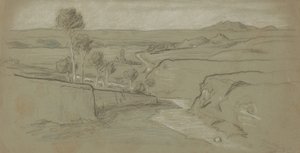 Roomalainen maisema, n. 1900. tekijältä Elihu Vedder