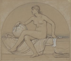 Study for Astronomy, 1892. tekijältä Elihu Vedder