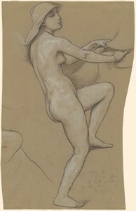 Study for The Fates Gathering in the Stars, c. 1884-1887. tekijältä Elihu Vedder