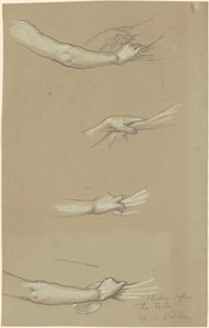 Study for The Fates Gathering in the Stars, c. 1884-1887. tekijältä Elihu Vedder