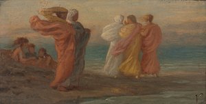 Musiikkijuhlat, c. 1875. tekijältä Elihu Vedder