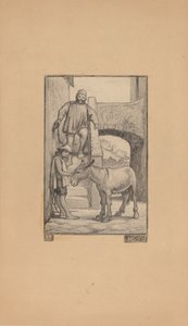 Poika ja aasi, 1863. tekijältä Elihu Vedder