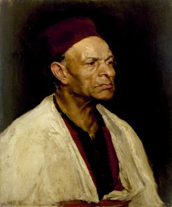 Muotokuva miehestä, jolla on päällään Fez, 1908 [LDUCS-5085]