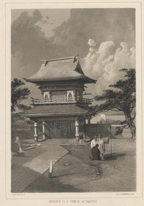 Sisäänkäynti Hakotadin temppeliin, 1855