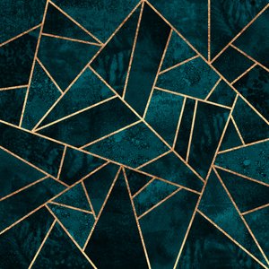 Tyylikäs sinivihreä geometria