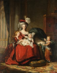 Ranska: Marie-Antoinette de Lorraine-Habsbourg, reine de France et ses enfants Marie-Antoinette de Lorraine-Habsbourg, Ranskan kuningatar ja hänen lapsensa.