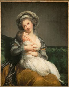 Vigee-Le Brun, omakuva, ja hänen tyttärensä Julie ... tekijältä Elisabeth Louise Vigee-Lebrun