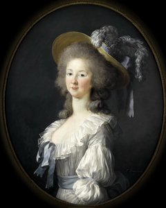 Muotokuva Marie Louise of Savoysta 1749-1792, Lamballen prinsessa tekijältä Elisabeth Louise Vigee Lebrun