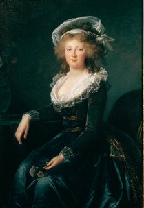 Muotokuva Marie Theresestä Bourbon Napolista, Napolin ja Sisilian kuningattaresta (1772-1807), sitten Itävallan Francois II:n vaimosta Elisabeth Vigee Lebrunin (1755-1842) maalaus 1790 Napoli, museo di Capodimonte - Prinsessa Maria Teresa (1735) (myöhemmin tekijältä Elisabeth Louise Vigee Lebrun