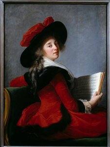 Crussolin paronitar muotokuva. Marie Elisabeth Louise Vigee Le brunin (tai Vigee-Lebrunin tai Vigee Lebrunin) maalaus (1755-1842) tekijältä Elisabeth Louise Vigee Lebrun