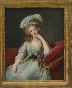 Orleansin herttuattaren Louise Marie Adelaide de Bourbon-Ponthievren muotokuva tekijältä Elisabeth Louise after Vigee Lebrun