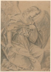 Un angelfinès agenollat tekijältä Elisabetta Sirani