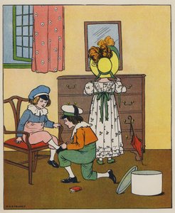 Sunnuntai, pukeutumisaika (väri litho)