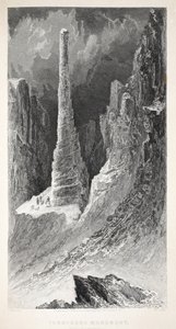Tennysonin monumentti, kuvitus teoksesta "Toinen Grinnell-retkikunta Sir John Franklinia etsimässä...", 1856