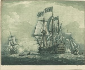 Laivauskohtaus Man-of-Warilla, 1720-luku.
