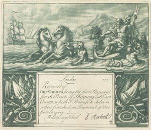 Tilauskuitti, 1720-luku.