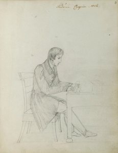 Fryderyk Chopin pianon ääressä tekijältä Eliza Radziwiłłówna