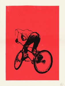 Biker boy, 2012 (silkkipainatus) tekijältä Eliza Southwood