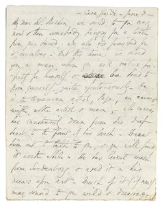 Nimikirjoituskirje John Ruskinille, Casa Giudi, Firenze, 3. kesäkuuta 1859 tekijältä Elizabeth Browning