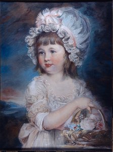 Lady Henrietta Cavendishin muotokuva (akvarelli ja liitu paperille) tekijältä Elizabeth Royal