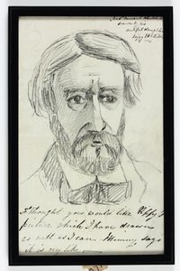 Sir St Vincent Keene Hawkins-Whitshed Bart (kynä paperilla) tekijältä Elizabeth Sophia Hawkins Whitshed