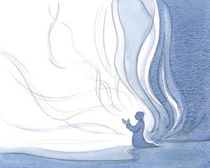 Sielu, joka on omistautunut Kristukselle, näyttää olevan kaikki tuli, kun Kristuksen oma valo vuodattaa sielun läpi ja muuttaa sen, 2000 (paperilla) tekijältä Elizabeth Wang