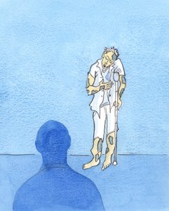 Hyvin syntinen ihminen on säälittävässä tilassa, Jumalan silmissä ja niiden "näkemissä", joiden Jumala on antanut luvan "lukea" sieluja - sairaimpana ihmisenä, 2003 (paperilla) tekijältä Elizabeth Wang