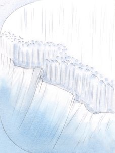 Ehtoollisen jälkeen pyysin kaikkia pyhiä auttamaan ja rukoilemaan puolestani, 2000 (w/c paperilla) tekijältä Elizabeth Wang