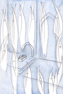 Kaikilla, jotka saavat elämän maan päällä, on enkelit ystävinään ja kumppaneinaan., 2000 (paperilla) tekijältä Elizabeth Wang