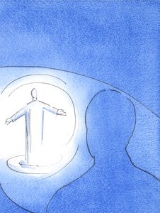 Kun Isä katsoo tänään työtämme, Hän näkee valoa, koska Kristus, puhdas ja pyhä, on täällä kansansa keskuudessa, 2003 (paperilla) tekijältä Elizabeth Wang