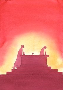 Vuosien kuluessa yksi pappi jättää alttarin ja toinen seuraa hänen jalanjäljänsä uhratakseen pyhän uhrin, 2003 (paperilla) tekijältä Elizabeth Wang