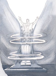 Messussa Pyhä Henki sitoo meidät yhteen Kristuksen kanssa kuin vilja yhdeksi lyhteeksi, 2000 (paperilla) tekijältä Elizabeth Wang