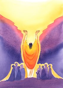 Koska Jeesus Kristus on niin Jumala kuin ihminen, ja läsnä keskuudessamme messussa, 2003 (paperilla) tekijältä Elizabeth Wang