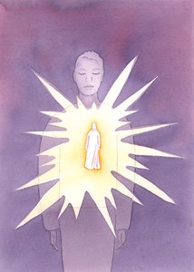 Pyhän Hengen kautta Kristus on läsnä kastetun sielussa, loistaen rakkauttaan ja viisauttaan, säteilee sielua jumalallisella ilolla ja hyvyydellä., 2004 (paperilla) tekijältä Elizabeth Wang