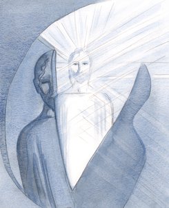 Aidolla katumuksella ja epäitsekkäällä palvonnalla voimme murtautua läpi ja kohdata elävän, säteilevän Kristuksen lapsellisissa mielikuvissamme, 2001 (paperilla) tekijältä Elizabeth Wang