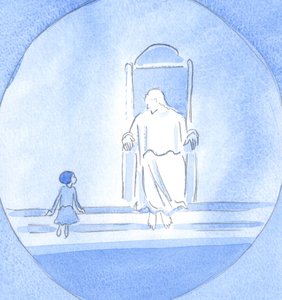 Kristus pyysi minua puhumaan kuin tietämätön lapsi, mutta sellainen, joka on lähellä Häntä uskon, katumuksen ja ystävyyden vuoksi, 2002 (paperilla) tekijältä Elizabeth Wang