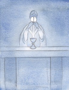 Kristus tulee kansansa luo maan päälle, 2000 (paperilla) tekijältä Elizabeth Wang