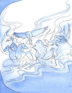 Kristus antoi minulle ilon näytelmän, kuten lahjan lapselle, tasapainottamaan muistoa menneestä piinasta ja surusta, 2003 (paperilla) tekijältä Elizabeth Wang