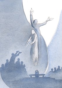 Kristus on todella yhtä meidän kanssamme, lihansa ja verensä kautta, ja myös yhtä Isän kanssa (jonka luo Hän vetää meidät) jumaluutensa vuoksi., 2000 (paperilla) tekijältä Elizabeth Wang