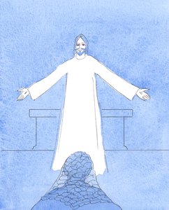Kristus puhui minulle kaikista apua tarvitsevista ihmisistä sydämessäni ja kaikista muista huolenaiheistani, 2004 (paperilla) tekijältä Elizabeth Wang