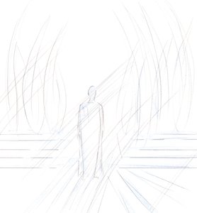 Kristus seisoi edessäni enkelien ympäröimänä. Hän sanoi: "Kunnioitamme niitä, jotka kunnioittavat minua", 2001 (w/c paperilla) tekijältä Elizabeth Wang