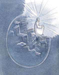 Kristus oli käpertynyt ikään kuin tämän henkilön sielun nurkkaan, koska hän ei kyennyt auttamaan häntä heidän huolensa sotkuisuuden vuoksi., 2000 (paperilla) tekijältä Elizabeth Wang