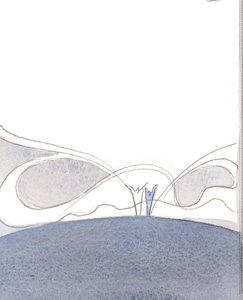 Kristuksen kirkkaus (tarjoamamme pyhässä uhrissa) käsittää äärettömän Jumalan ja leviää niiden päälle, jotka sen uhraavat., 2001 (w/c paperilla) tekijältä Elizabeth Wang