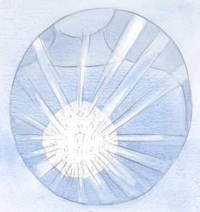 Jumala voi vuodattaa armoaan sydämissämme, ikään kuin kristallista, valaisemaan muita, 2000 (paperilla) tekijältä Elizabeth Wang