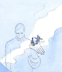 Jumala pitää olemassaolossaan kaiken ja kaikki ihmiset, mukaan lukien ne, jotka kyseenalaistavat Hänen olemassaolonsa, 2003 (paperilla) tekijältä Elizabeth Wang